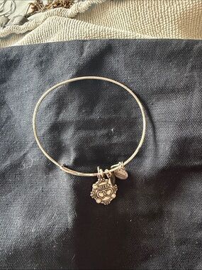 Alex and Ani Silver 'Sister' Charm Bangle Bracelet
